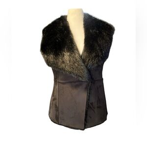 Carolina Belle Black Faux Fur Vest